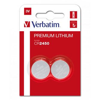 VERBATIM 49938 - CR2450 Baterie lithiová CR2450 3V blistr 2-pack cena za blistr