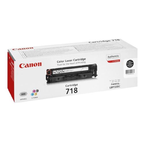 CANON originální toner CRG-718 BK, 2662B005, black, 6800str., dual pack, 2ks