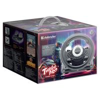 Volant Defender TURBO PRO, 10tl., USB, černý, s pedály, PS3,PS4,PC,Xbox One,Xbox Series X/ (7)