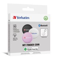 VERBATIM 32135 - Lokátor Bluetooth My Finder Coin černý bílý a růžový (6)