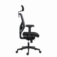 Powerton Kancelářské ergonomické křeslo Tina, Černé (2)