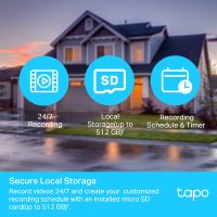 TP-link Tapo C500 IP kamera venkovní Full HD (1920x1080), Wifi 2.4 GHz /ethernet, bílá, n (5)