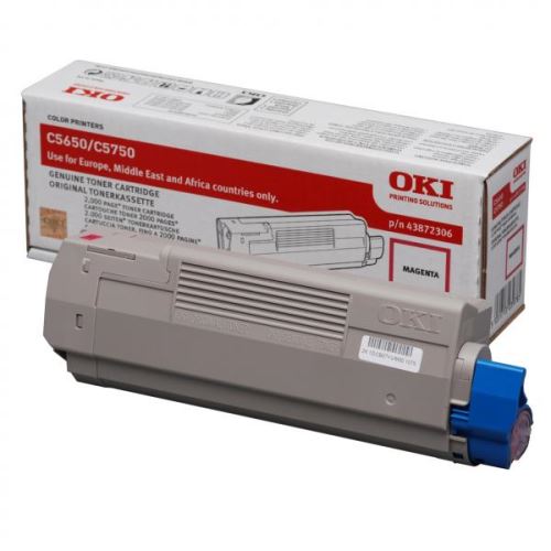 OKI originální toner 43872306, magenta, 2000str.