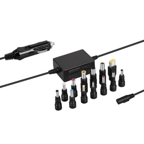 Avacom autonabíječka - adaptér QuickTIP-CAR pro notebooky univerzální, 18,5-20V, až 3,25A,