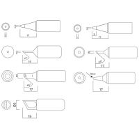 Sada pájecích hrotů NEO TOOLS Páječky, 7 druhů hrotů, ocel, všestranné aplikce (1)