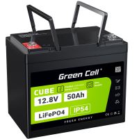 Green Cell CUBE LiFePO4 50Ah 12.8V 640Wh lithium Iron fosfátová baterie pro, golfový vozík Green Cell CUBE LiFePO4 50Ah 12.8V 640Wh lithium Iron fosfátová baterie pro, golfový vozík