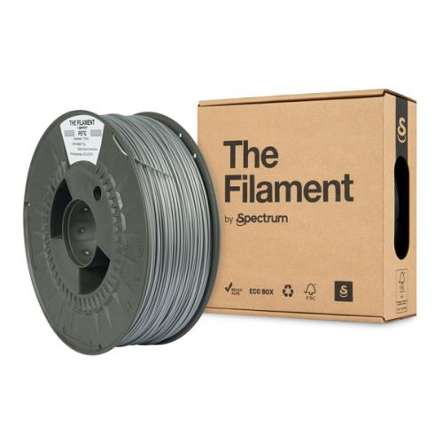 The Filament 3D filament, PETG, 1,75mm, 1000g, TF-24021, silver aluminium