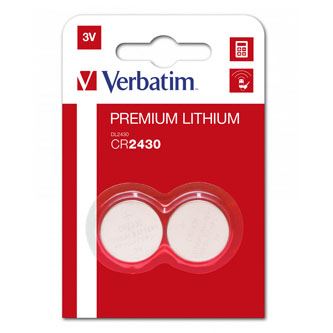 VERBATIM 49937 - CR2430 Baterie lithiová 3V blistr 2-pack cena za 1ks