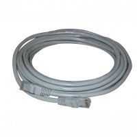 Síťový LAN kabel UTP patchcord, Cat.6, RJ45 samec - RJ45 samec, 15 m, nestíněný, šedý, eco (2)