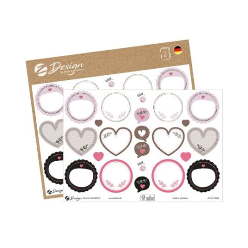 AVERY Z-DESIGN Etikety pro domácnost srdíčka - 54548