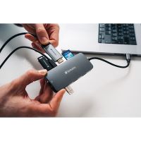 VERBATIM 32152 - USB (3.2) hub 9-port šedý délka kabelu 15cm 2x USB C 3x USB A 1x HDM (8)