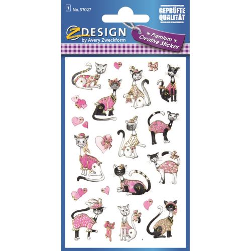 AVERY Z-DESIGN kreativní etikety - kočky