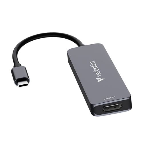 VERBATIM 32155 - USB-C víceportový rozbočovač Essentials 4-port šedý délka kabelu 18cm