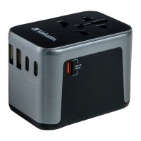 VERBATIM 49545 - 30 W Cestovní adaptér univerzální World-to-World UTA-03 USB-A USB-C černý (3)