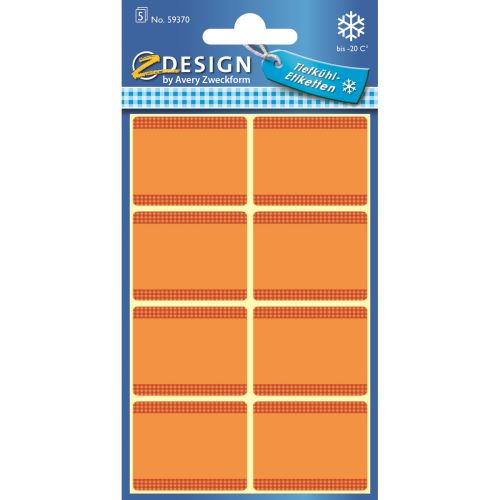 AVERY Z-DESIGN Etikety vhodné do mrazáků - oranžové