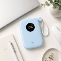Powerton ENERGY PASTEL EDITION Powerbanka 10000mAh, 2x USB-C, 22.5W, integrované kabely, m (2)