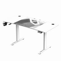 ULTRADESK Herní stůl LEVEL V2 WHITE, 140x68cm, 72-117cm, elektricky nastavitelná výška, s (6)