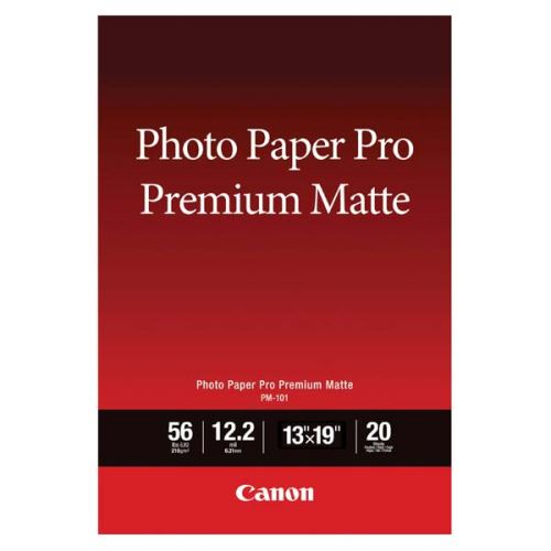 Canon Photo paper premium matte, PM-101, foto papír, matný, 8657B007, bílý, A3+, 13x19", 2