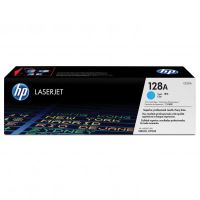 HP originální toner CE321A, HP 128A, cyan, 1300str. HP originální toner CE321A, HP 128A, cyan, 1300str.