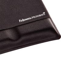 Podložka pod myš a zápěstí Fellowes Health-V, ergonomická, pěnová, černá, 1.9-3.5 cm, Fell (2)