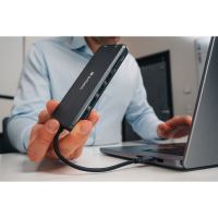VERBATIM 32154 - USB (3.2) hub 14-port šedý délka kabelu 15cm 2x USB C 5x USB A 2x HD (8)