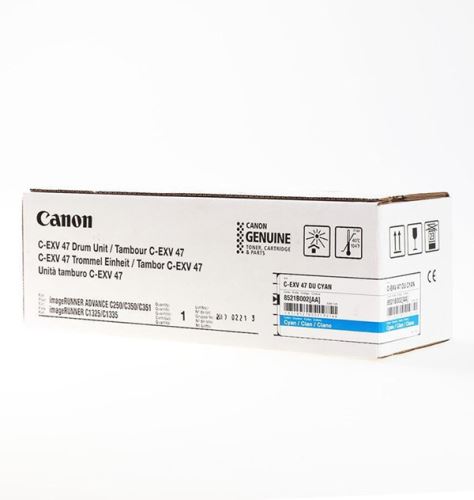 CANON originální válec C-EXV47 C, 8521B002, cyan, 33000str.