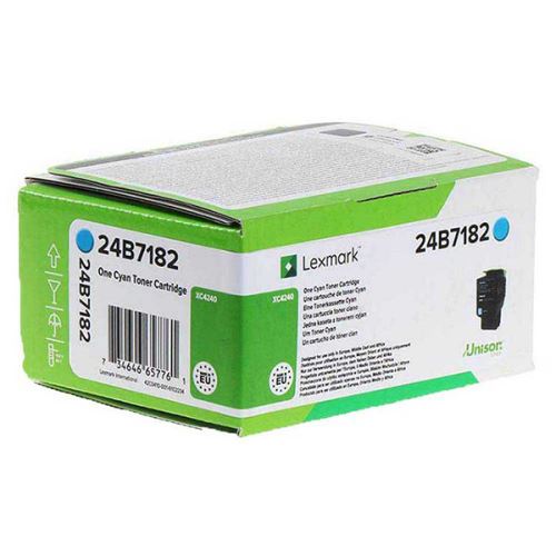 LEXMARK originální toner 24B7182, cyan, 6000str.