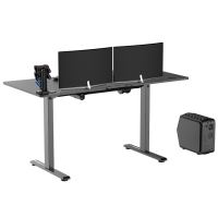 ULTRADESK Herní stůl LEVEL V2, 140x68cm, 72-117cm, elektricky nastavitelná výška, bez podl (2)