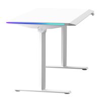 ULTRADESK Herní stůl QUEST, 140x70cm, 72-120cm, bílá-bílá (15)
