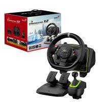 Volant Genius GX Gaming SpeedMaster X2, volant s pedály a řadící pákou, 13tl., USB, černý (1)