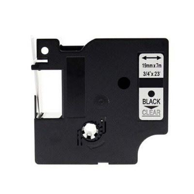 Alternativní páska DYMO 45800, S0720820, 19 mm x 7 m, černý tisk / průhledný podklad