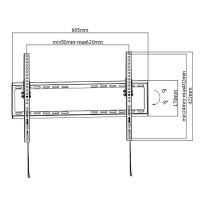 Polohovatelný držák TV KL22-64T, 37"-70", 35 kg max, 200x200 - 600x400 VESA, 20.5 mm, čern (1)