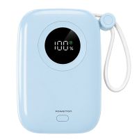 Powerton ENERGY PASTEL EDITION Powerbanka 10000mAh, 2x USB-C, 22.5W, integrované kabely, m Powerton ENERGY PASTEL EDITION Powerbanka 10000mAh, 2x USB-C, 22.5W, integrované kabely, m