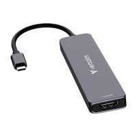 VERBATIM 32158 - USB-C víceportový rozbočovač Essentials 7-port šedý délka kabelu 18cm (1)