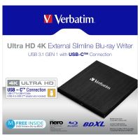 VERBATIM 43888 - externí Blu-Ray mechanika Ultra HD 4K USB 3.1 Gen1 (3.0) USB C VERBATIM 43888 - externí Blu-Ray mechanika Ultra HD 4K USB 3.1 Gen1 (3.0) USB C
