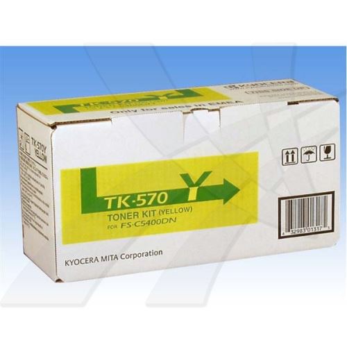 KYOCERA originální toner TK570Y, 1T02HGAEU0, yellow, 12000str.