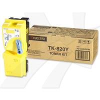 KYOCERA originální toner TK820Y, 1T02HPAEU, yellow, 7000str. KYOCERA originální toner TK820Y, 1T02HPAEU, yellow, 7000str.