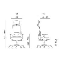 Powerton Kancelářské ergonomické křeslo Lucie, Béžové (5)