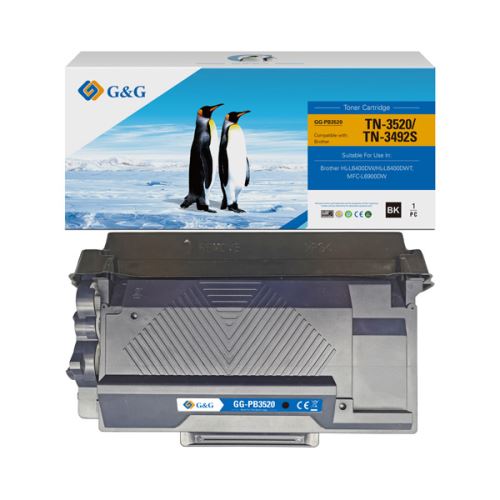 G&G kompatibilní toner s BROTHER TN3520, NT-PB3520, black, 20000str.