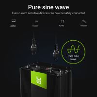 Green Cell ® měnič napětí 12V na 230V, 3000W/6000W, Full Sine Wave (3)