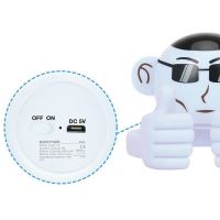 Promate Bluetooth reproduktor Ape, Li-Ion, 1.0, 3W, bílý, ,pro děti, držák telefonu, DOPRO (3)
