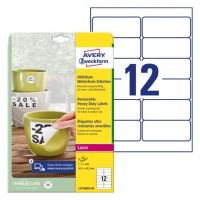 AVERY Snímatelné 99,1x42,3mm 12 etiket na A4 Velmi odolné etiket AVERY Snímatelné 99,1x42,3mm 12 etiket na A4 Velmi odolné etiket