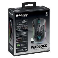 Myš bezdrátová, Defender Warlock GM-709L, černá, optická, 2400DPI (8)