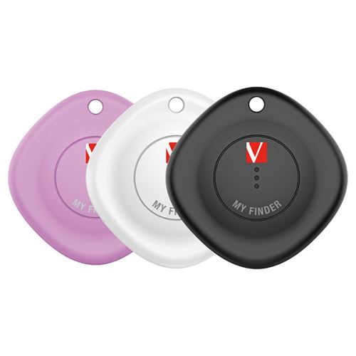 VERBATIM 32132 - Lokátor Bluetooth My Finder MYF-03 černý bílý a růžový