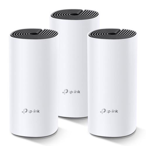 TP-LINK Wifi Mesh kit Deco M4(3-pack) 2.4GHz a 5GHz, přístupový bod, IPv6, 1000Mbps, vesta