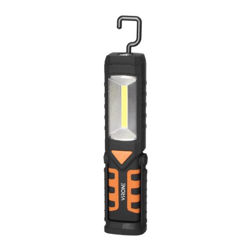 Svítilna s powerbankou, 1x1200 mAh, černá, IP44, powerbanka, usb nabíjení