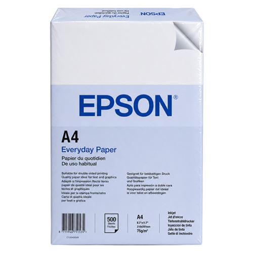 Xerografický papír Epson, Everyday Paper A4, 75 g/m2, bílý, 500 listů