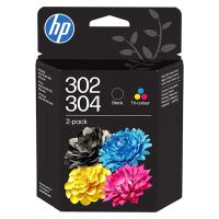 HP originální ink B82L1AE, HP 302/304, BK/CMY, 170/150str., 2-pack HP originální ink B82L1AE, HP 302/304, BK/CMY, 170/150str., 2-pack