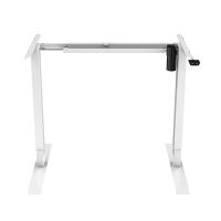 Pracovní stůl, elektricky nastavitelná výška, 75x140cm, rozsah 500 mm, bílý, 70 kg nosnost (3)
