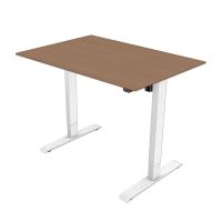 Pracovní stůl, elektricky nastavitelná výška, 75x120cm, rozsah 500 mm, bílý, 70 kg nosnost (1)